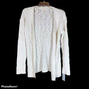 Cat And Jack Girls Size XL 14-16 Sweater Open Front Cardigan Tan New With Tags